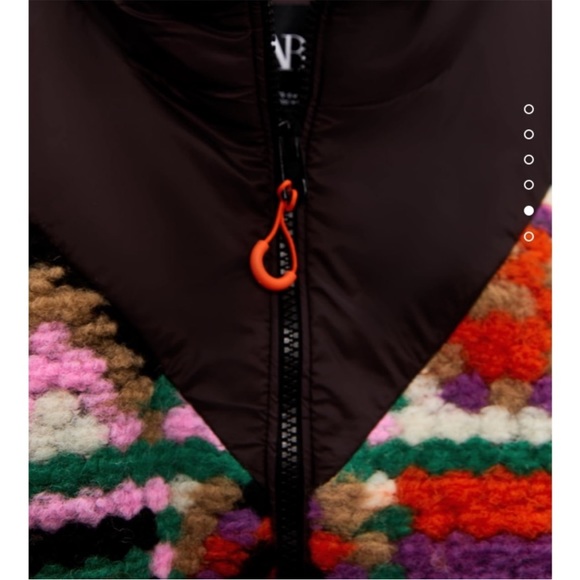 Rare Multicolored Sherpa Crochet Vest - Picture 5 of 11